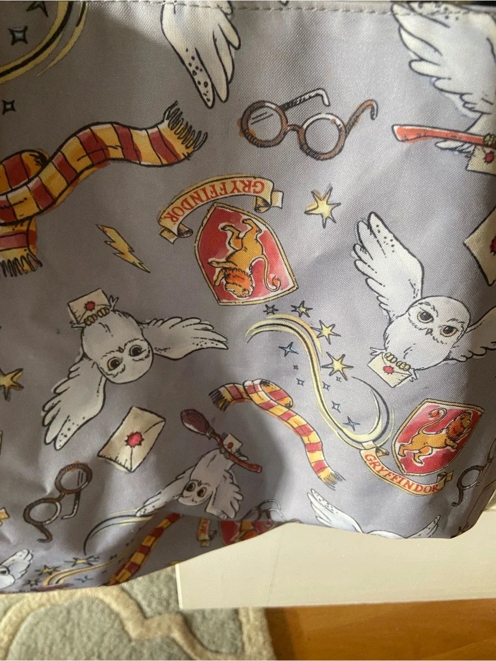 Harry Potter Tote Bag with Black Rope Handles